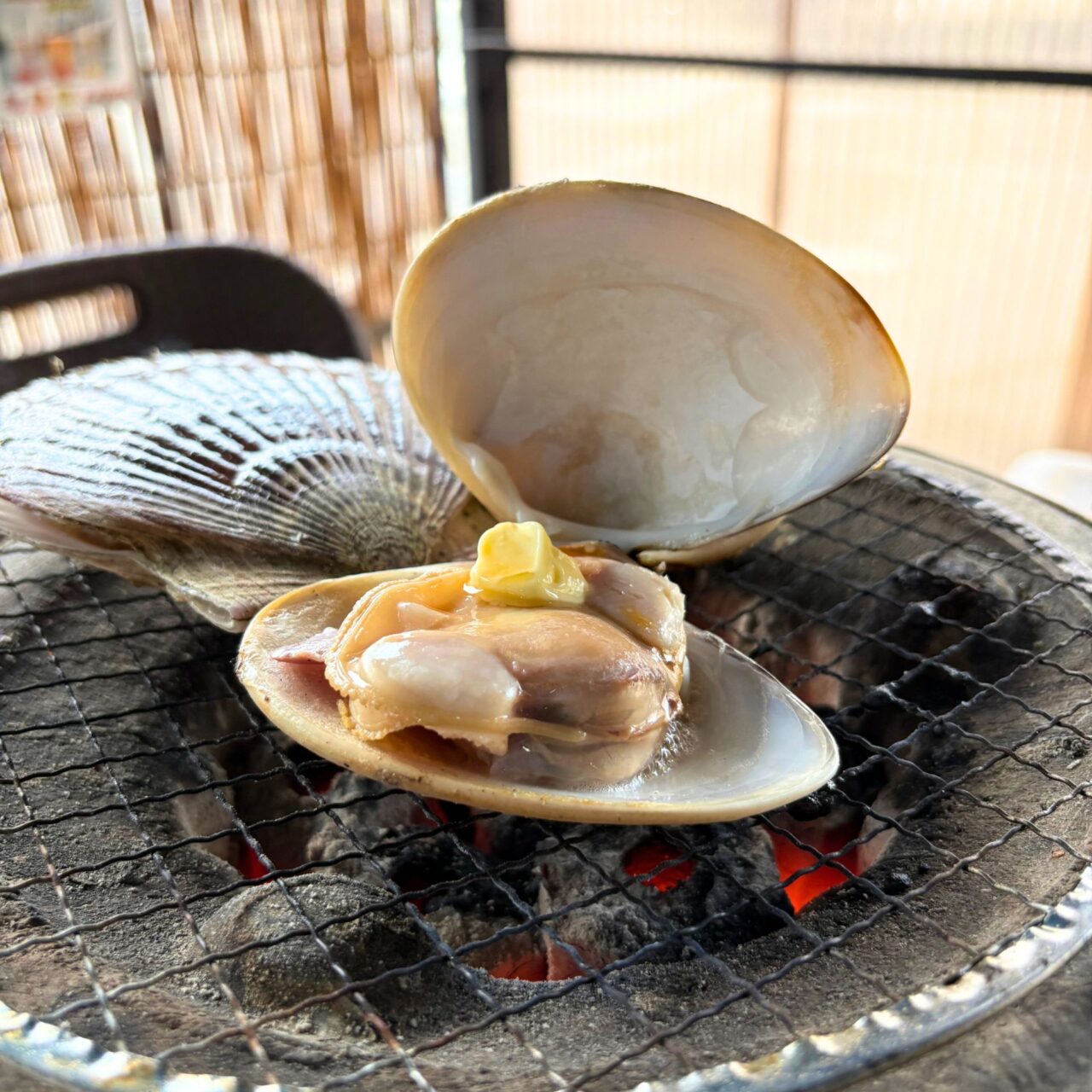 【今治市】お手軽に国産ハマグリや岩ガキで本格BBQ! 「道の駅よしうみいきいき館」の海鮮七輪BBQ