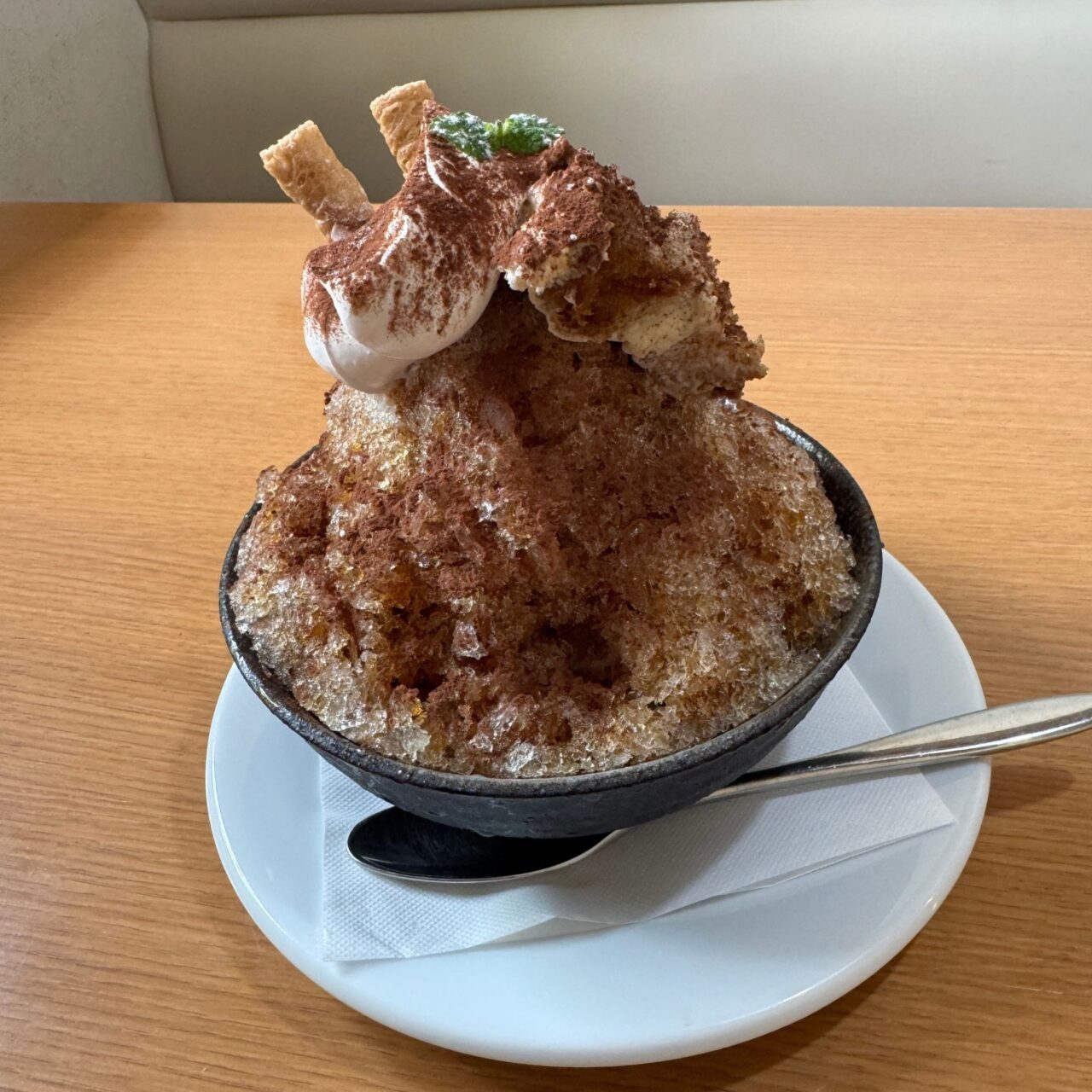 【今治市】エスプレッソから作ったシロップが決め手! アーリーブルーメル上徳店のかき氷「ティラミスコーヒー」