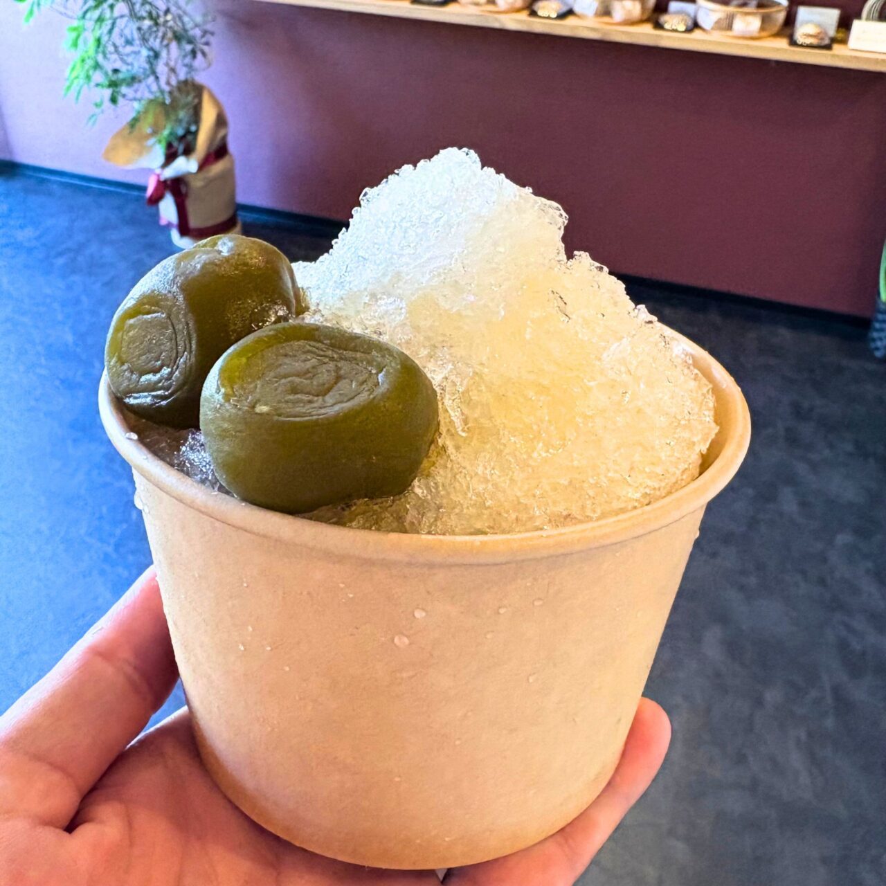 【今治市】濃厚なのにとってもさっぱり! 「旬菓 槐」の手作り梅シロップのかき氷