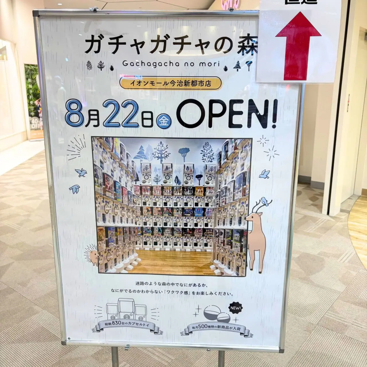 【今治市】総数830台ものガチャガチャを楽しもう! イオンモール今治新都市に「ガチャガチャの森」がオープンしました!